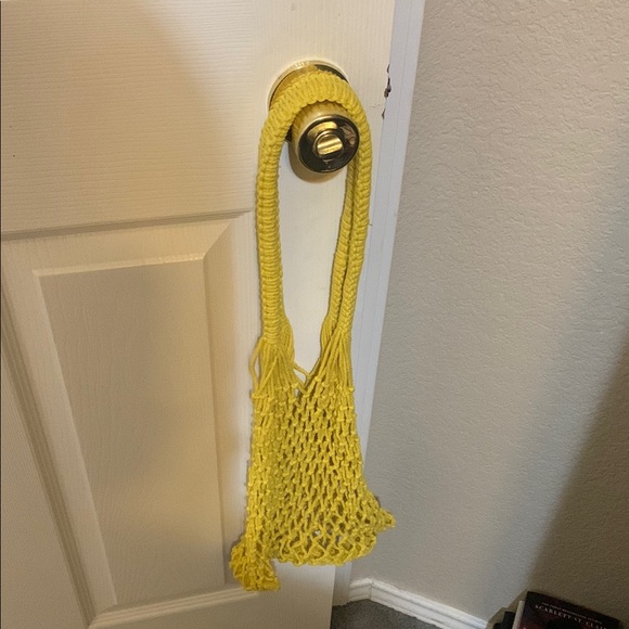Yellow Knitted Handbag - Picture 1 of 1